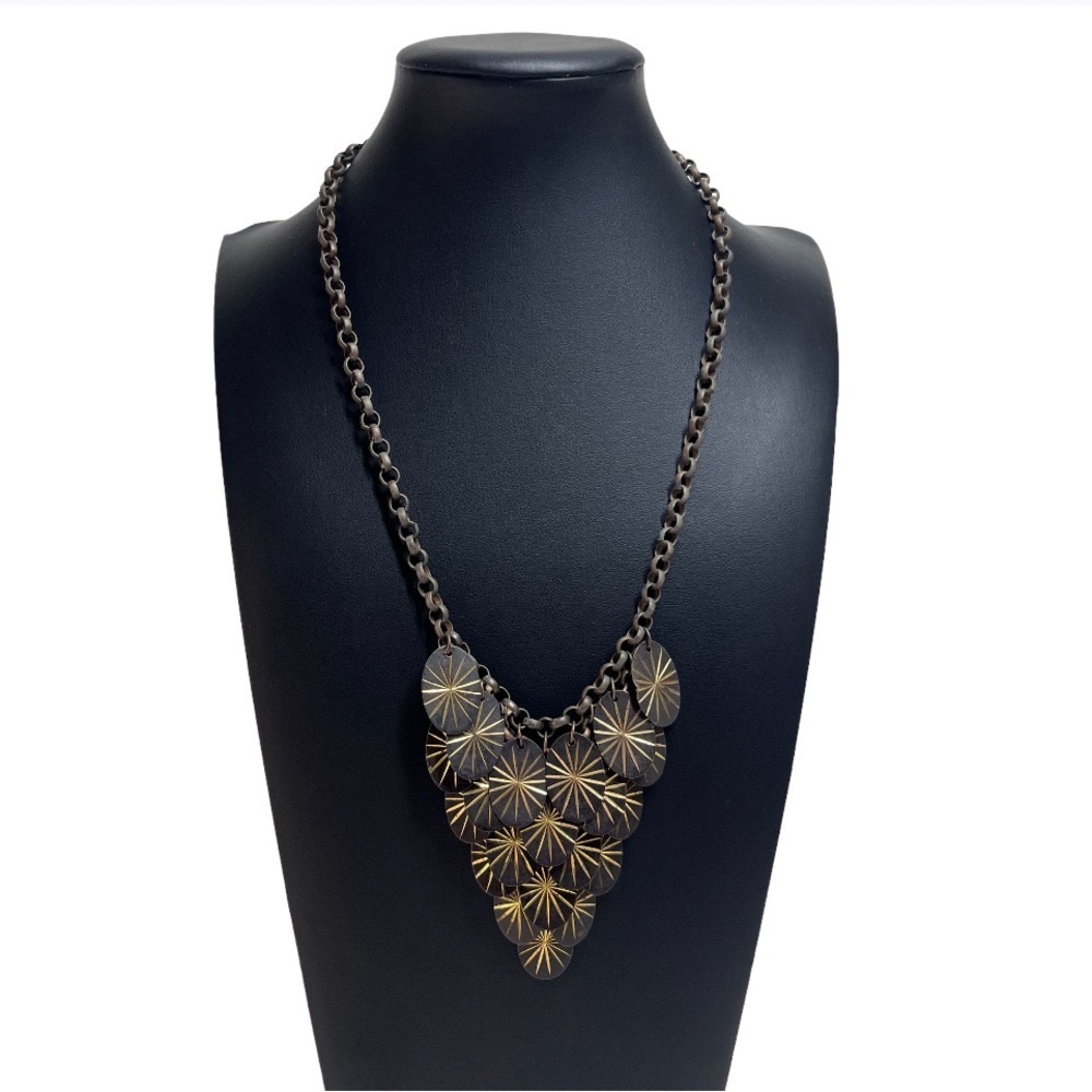 Articulated Statement Bib Necklace 20-23"